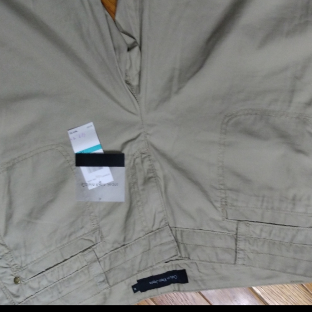 Calvin Klein cargo shorts 16 women's tan utility